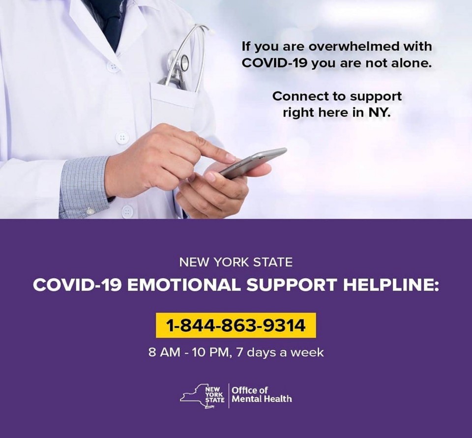 Emotional Support Hotline Flyer